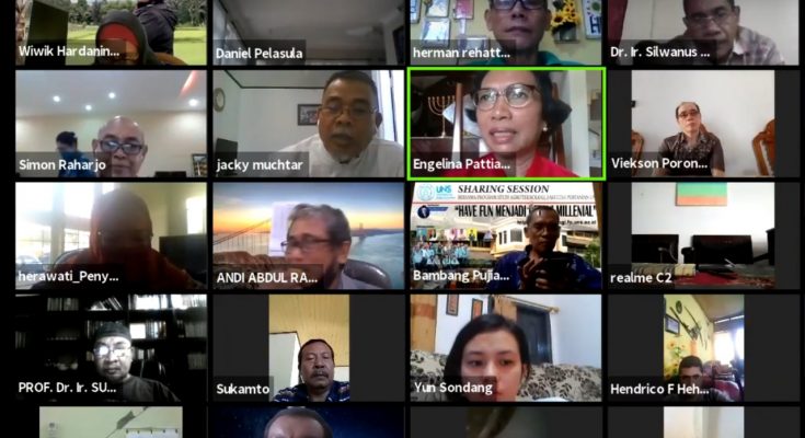 Suasana webinar yang digelar Peragi Maluku, Selasa (30/6/2020). (Ist)