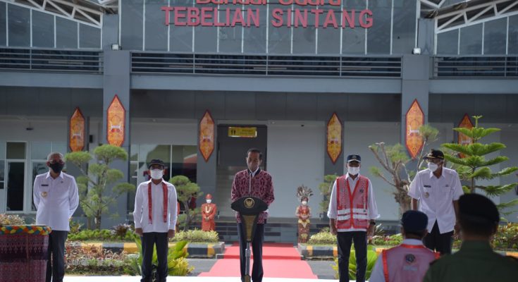 Presiden Resmikan Bandara Tebelian Sintang Kalbar – Aksi Kata